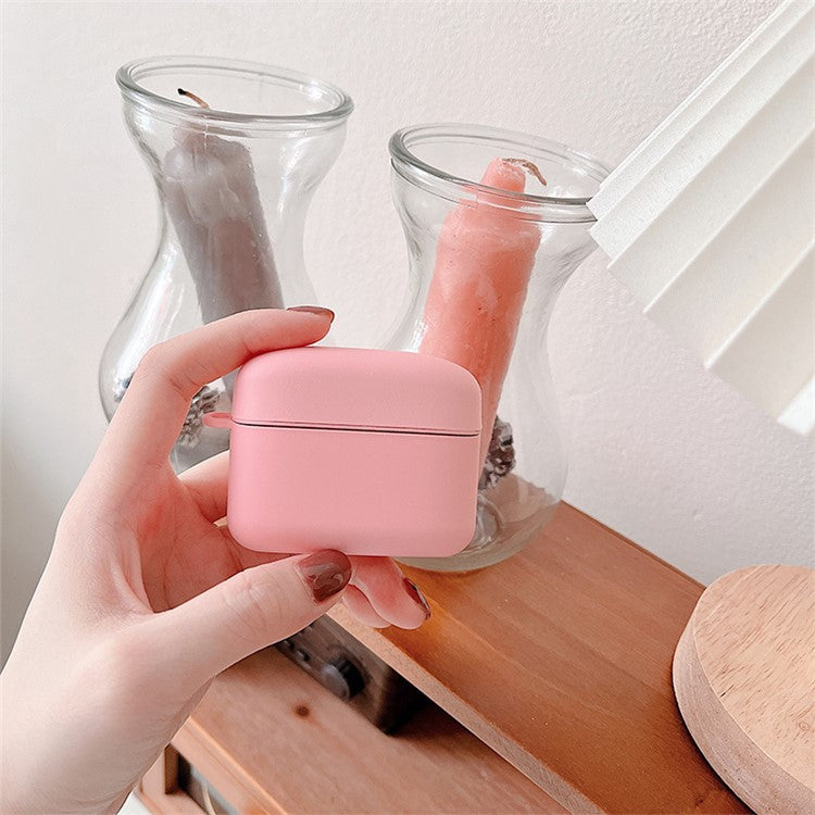 For Baseus M2 Matte Anti-wear Solid Color Hard PC Earphone Case Protective Anti-shock Cover - Wine Red