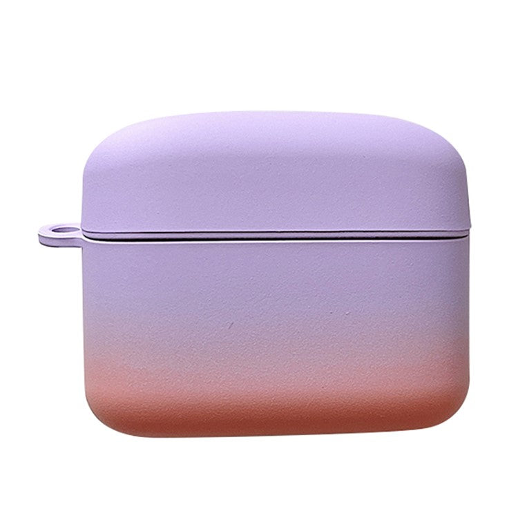 Gradient Matte Case for Baseus M2 Bluetooth Headset Earbuds Protector Shockproof Hard PC Shell - Purple  /  Orange