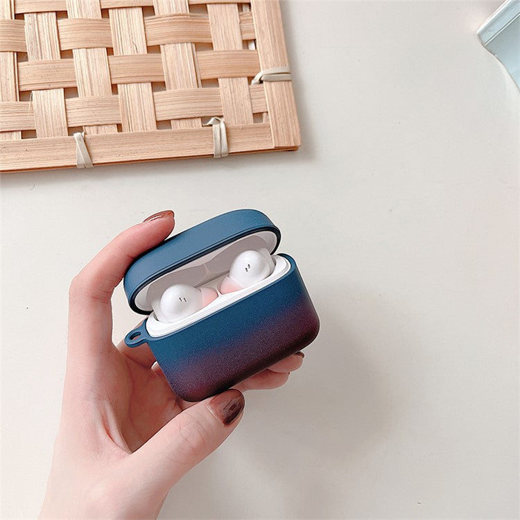 Gradient Matte Case for Baseus M2 Bluetooth Headset Earbuds Protector Shockproof Hard PC Shell -  Yellow  /  Orange