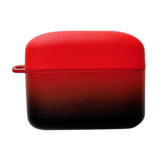 Gradient Matte Case for Baseus M2 Bluetooth Headset Earbuds Protector Shockproof Hard PC Shell - Red  /  Black