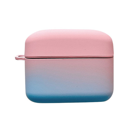 Gradient Matte Case for Baseus M2 Bluetooth Headset Earbuds Protector Shockproof Hard PC Shell - Pink  /  Blue