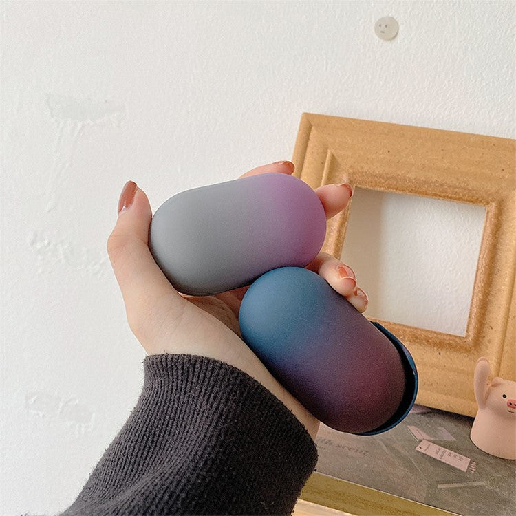 For Samsung Galaxy Buds / Buds+ Gradient Matte Hard PC Shell Bluetooth Earphone Anti-drop Protective Cover - Yellow / Orange