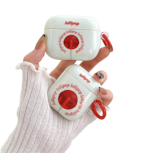 For Apple AirPods 3 Headphone Cover Anti-Scratch Cover Sugar Pattern IMD + TPU Earbuds Case with Buckle