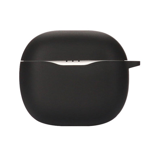 For JBL TUNE120 / 125TWS Silicone Cover Bluetooth TWS Earphone Protective Sleeve Case with Anti-lost Buckle - Black