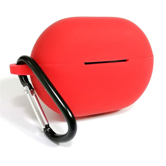 For Huawei FreeBuds Pro 2 Bluetooth Earphone Anti-scratch Silicone Case Protective Cover with Anti-lost Buckle - Red