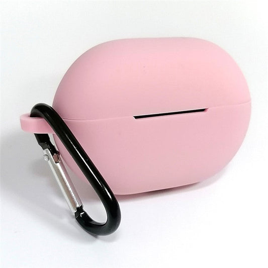 For Huawei FreeBuds Pro 2 Bluetooth Earphone Anti-scratch Silicone Case Protective Cover with Anti-lost Buckle - Pink
