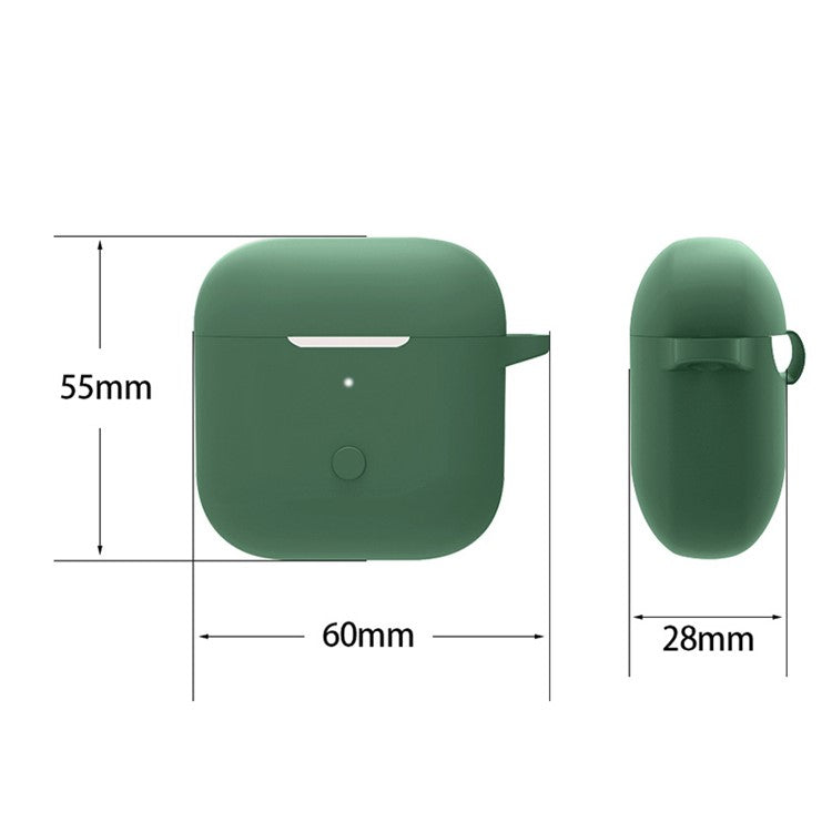 For Redmi Buds 3 Wireless Bluetooth Earphones Silicone Cover Protective Sleeve Case with Anti-lost Buckle - White