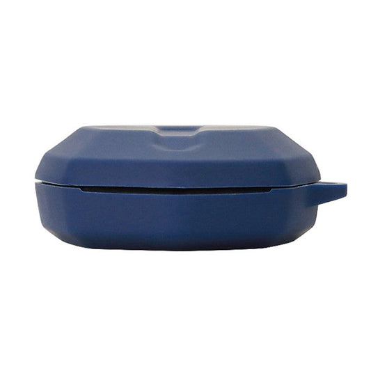 Anti-scratch Silicone Cover for Haylou G3 Earphone Bluetooth Charging Box Headset Protection Shell with Buckle - Dark Blue