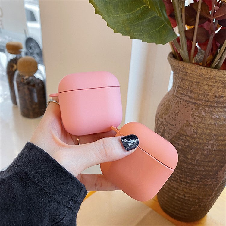 For Redmi Buds 3 Matte PC Hard Shell Protective Case Bluetooth Earphone Anti-dust Anti-drop Cover - Deep Pink