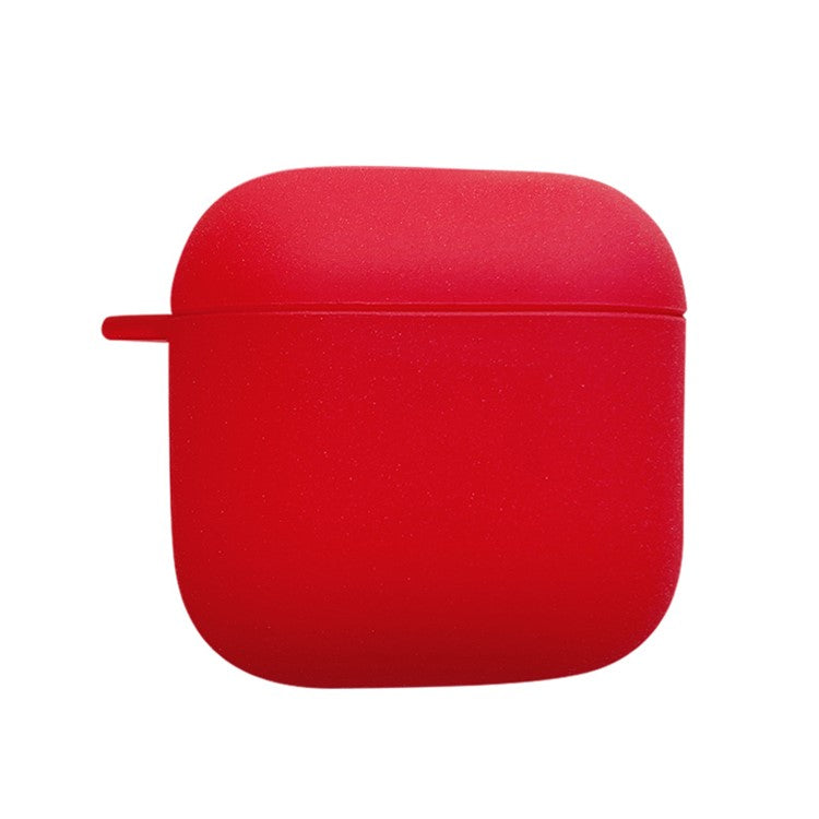 For Redmi Buds 3 Matte PC Hard Shell Protective Case Bluetooth Earphone Anti-dust Anti-drop Cover - Red