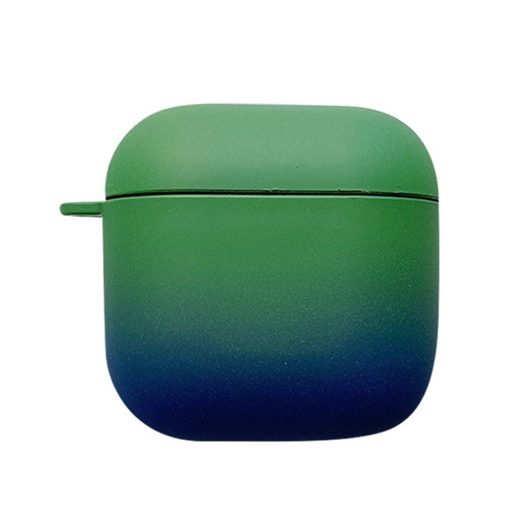 For Redmi Buds 3 Gradient Color Bluetooth Earphone Anti-drop Cover Matte Hard PC Protective Case - Green / Blue
