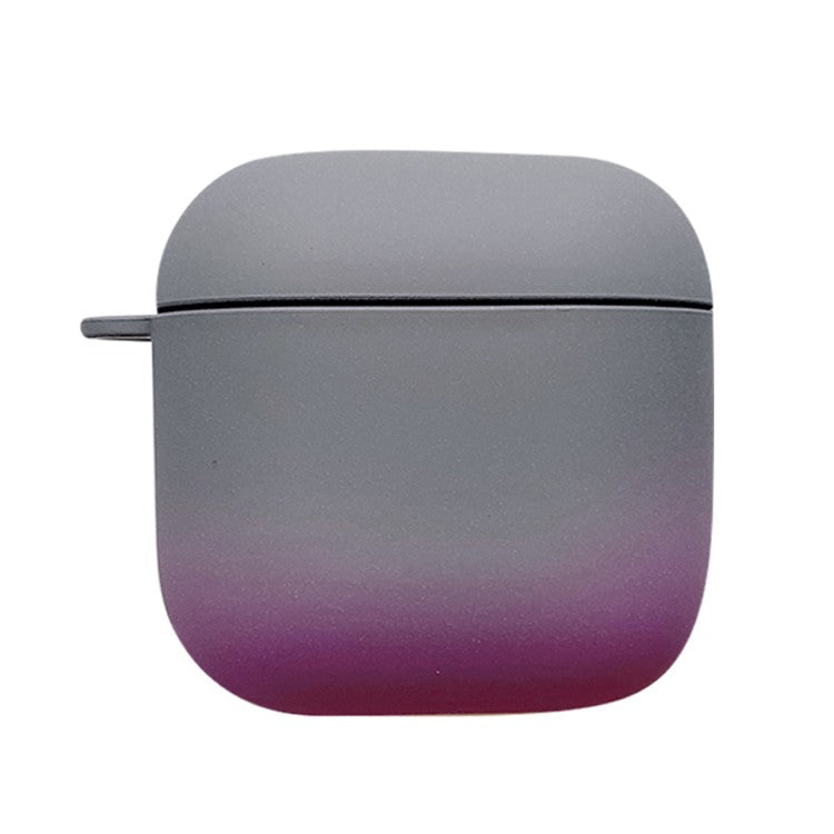 For Redmi Buds 3 Gradient Color Bluetooth Earphone Anti-drop Cover Matte Hard PC Protective Case - Grey / Purple
