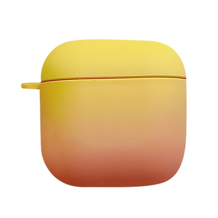 For Redmi Buds 3 Gradient Color Bluetooth Earphone Anti-drop Cover Matte Hard PC Protective Case - Yellow / Pink