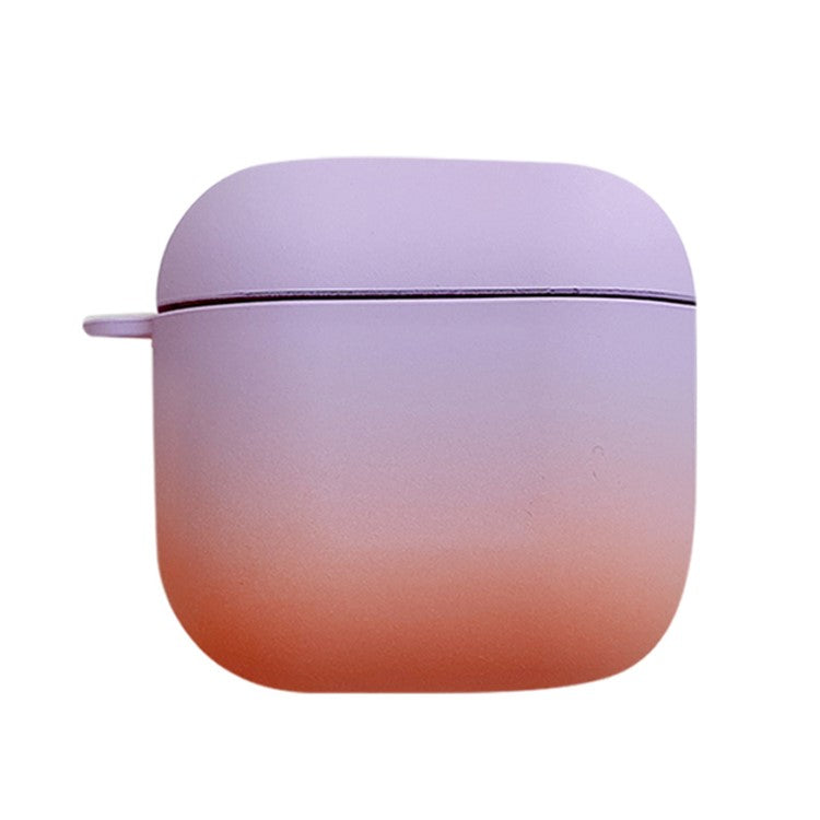 For Redmi Buds 3 Gradient Color Bluetooth Earphone Anti-drop Cover Matte Hard PC Protective Case - Purple / Pink