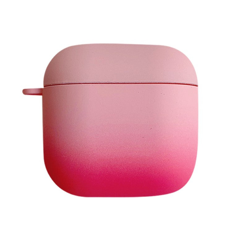 For Redmi Buds 3 Gradient Color Bluetooth Earphone Anti-drop Cover Matte Hard PC Protective Case - Pink / Rose