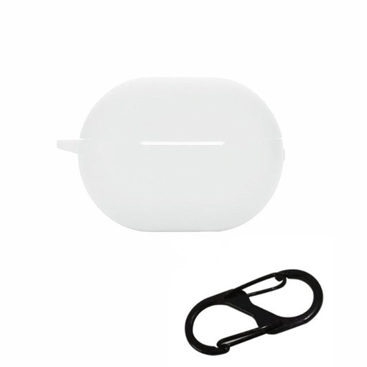 For Huawei FreeBuds Pro 2 Bluetooth Earphone Silicone Case Dust Plug Design Protective Cover with Anti-lost Buckle - White