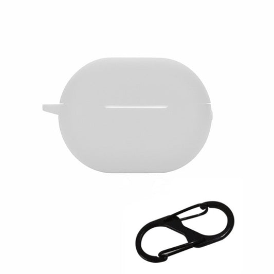 For Huawei FreeBuds Pro 2 Bluetooth Earphone Silicone Case Dust Plug Design Protective Cover with Anti-lost Buckle - Grey