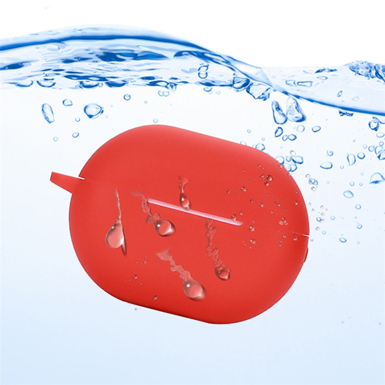 For Huawei FreeBuds Pro 2 Bluetooth Earphone Silicone Case Dust Plug Design Protective Cover with Anti-lost Buckle - Dark Blue