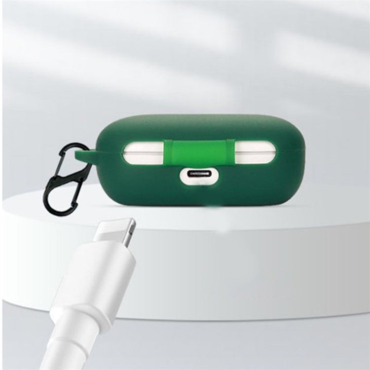 Drop Protection Case for Huawei FreeBuds SE Earphone Charging Box, Silicone Soft Cover with Carrying Buckle - Yellow