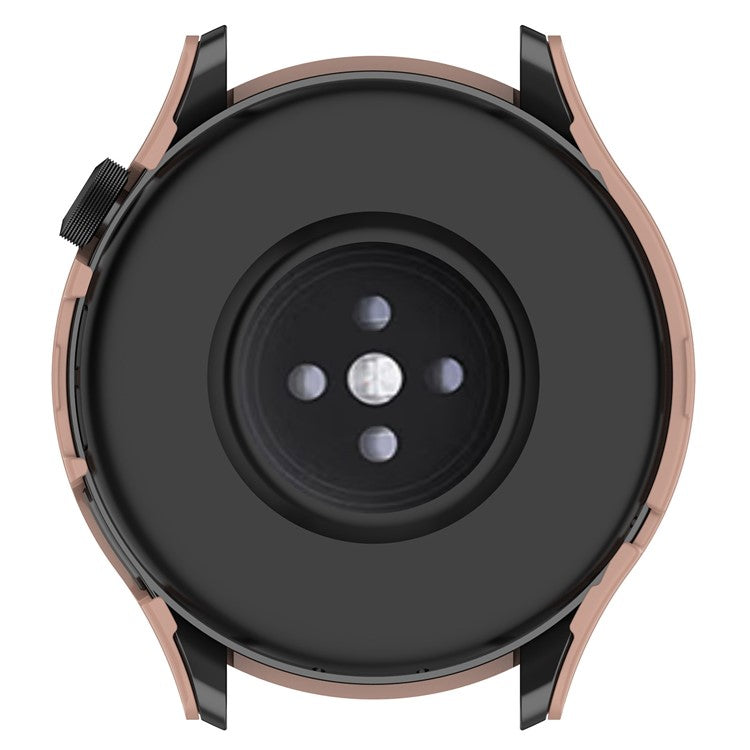 Anti-Scratch Hard PC Case for Xiaomi Watch S1 Pro Smart Watch Protective Case with Tempered Glass Screen Protector - Pink