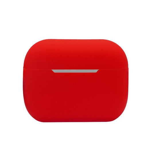For AirPods Pro 2 Bluetooth Earphone Flexible Silicone Protective Case Anti-drop Anti-scratch Cover - Red