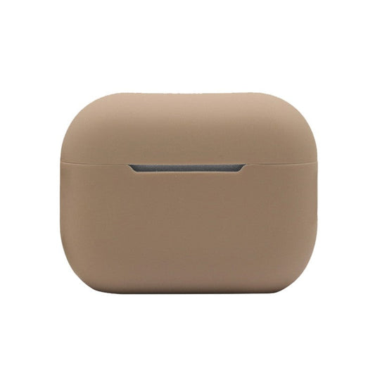 For AirPods Pro 2 Bluetooth Earphone Flexible Silicone Protective Case Anti-drop Anti-scratch Cover - Milk Tea Color