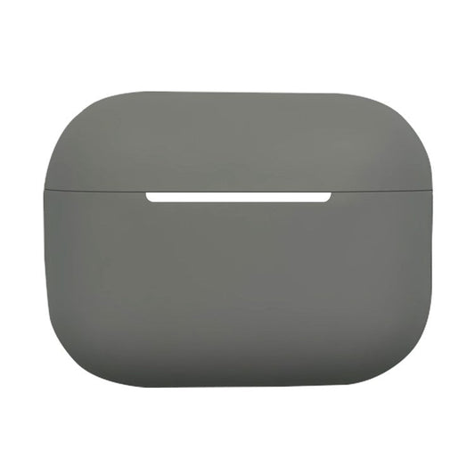 Solid Color Earbuds Silicone Case for Apple AirPods Pro 2, Bluetooth Earbuds Anti-scratch Protective Cover - Grey