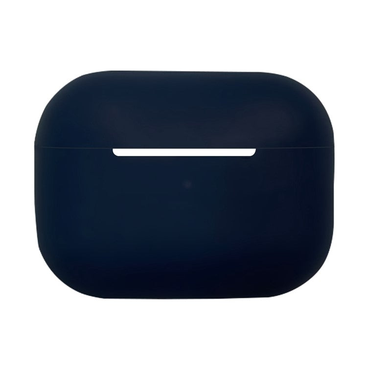 Solid Color Earbuds Silicone Case for Apple AirPods Pro 2, Bluetooth Earbuds Anti-scratch Protective Cover - Midnight Blue