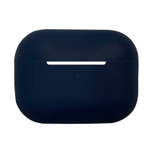 Solid Color Earbuds Silicone Case for Apple AirPods Pro 2, Bluetooth Earbuds Anti-scratch Protective Cover - Midnight Blue
