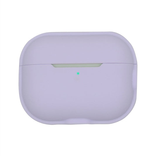 For AirPods Pro 2 Charging Case Cover Anti-Fall Silicone Case Bluetooth Headset Protector - Light Purple