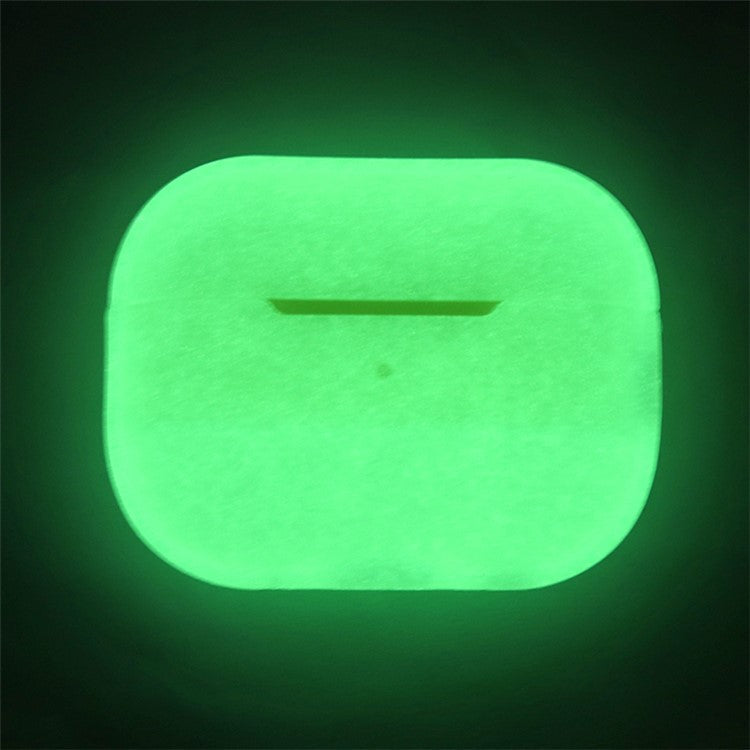 For AirPods Pro 2 Charging Case Cover Anti-Fall Silicone Case Bluetooth Headset Protector - Luminous Green