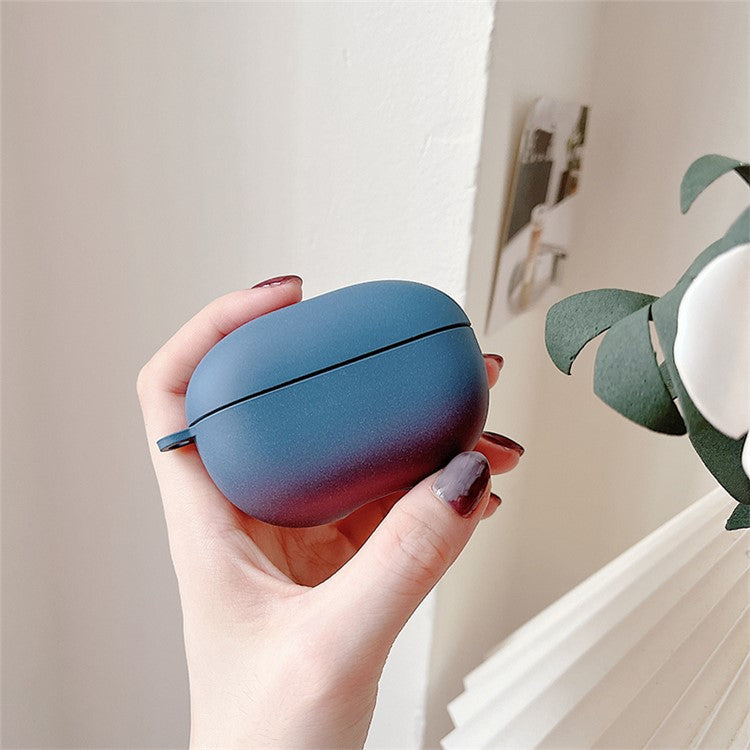 For Huawei FreeBuds Pro 2 Protective Hard PC Case Bluetooth Headset Charging Case Cover Gradient Color Matte Anti-Drop TWS Earphone Protector - Pink / Blue