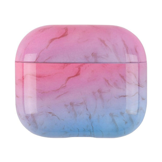 For Apple AirPods Pro (Gen 2) (USB-C) / Pro 2 Anti-drop Hard PC Earbud Case Marble Pattern Bluetooth Earphone Protective Cover - S04