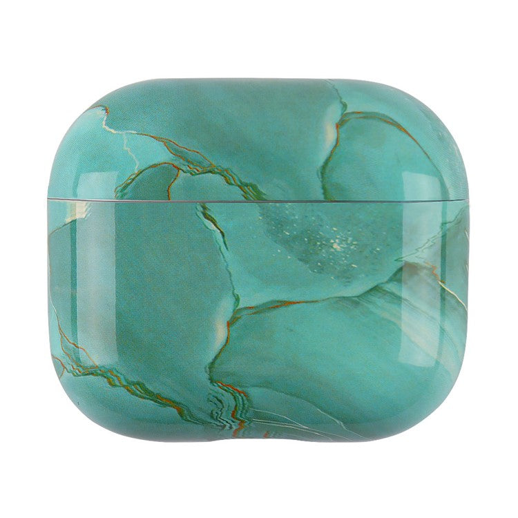 For Apple AirPods Pro (Gen 2) (USB-C) / Pro 2 Anti-drop Hard PC Earbud Case Marble Pattern Bluetooth Earphone Protective Cover - S07