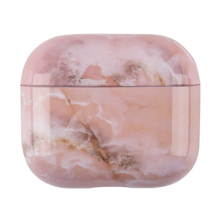 For Apple AirPods Pro (Gen 2) (USB-C) / Pro 2 Anti-drop Hard PC Earbud Case Marble Pattern Bluetooth Earphone Protective Cover - S08