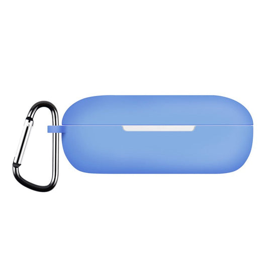 For Huawei FreeBuds SE Earphone Silicone Case Bluetooth Earbud Charging Case Anti-drop Cover with Hanging Buckle - Sky Blue