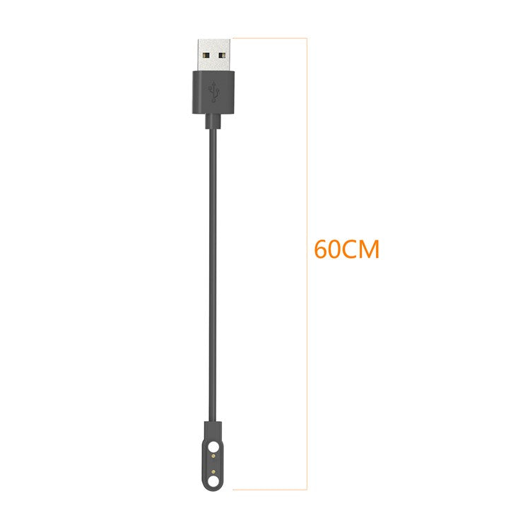 For Haylou Solar Plus / LS16 / RT3 60cm Smart Watch Charger USB Magnetic Charging Cable