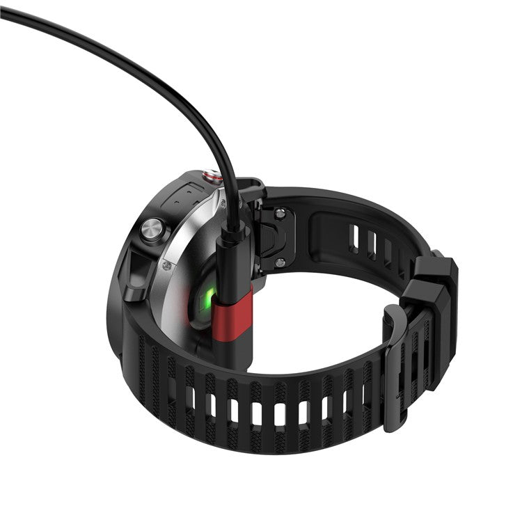 For Garmin Forerunner 265 / 265S / 965 Smart Watch Charging Adapter 8 Pin to Garmin Female Portable Connector - Red