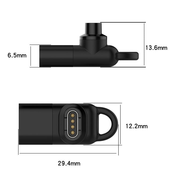 For Garmin Forerunner 265 / 265S / 965 Smart Watch Charging Adapter 8 Pin to Garmin Female Portable Connector - Red