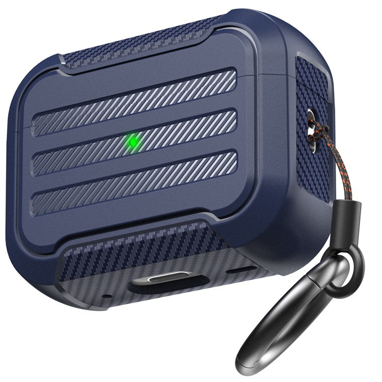 AHASTYLE PT115-PRO For AirPods Pro 2 Silicone Drop-proof Cover Split Type Bluetooth Earphone Protective Case - Blue