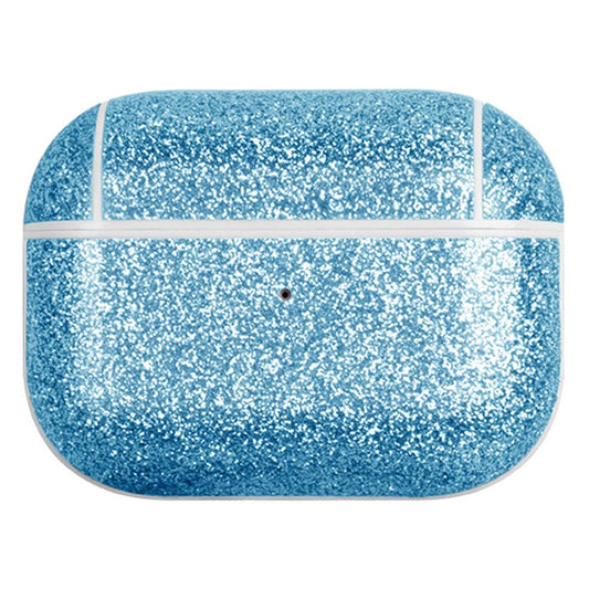 For AirPods Pro (Gen 2) (USB-C) / Pro 2 Charging Case Cover Bluetooth Earbuds Glitter PU+TPU Protective Case - Blue
