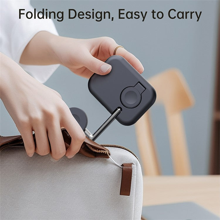 V19A 2-in-1 Magnetic Wireless Charger for Apple Watch Ultra / Series 8 7 SE 6 5 4 3 2 / Watch Nike , Desk Foldable Watch Charging Station