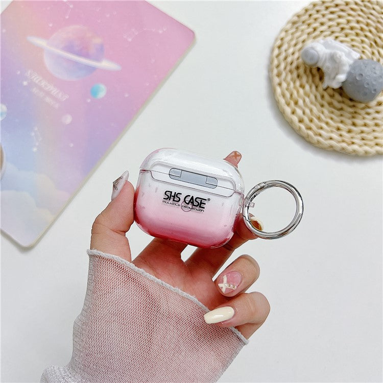 For Apple AirPods 3 Bluetooth Earphone PC Protective Cover Cute Glitter Anti-drop Case - Green