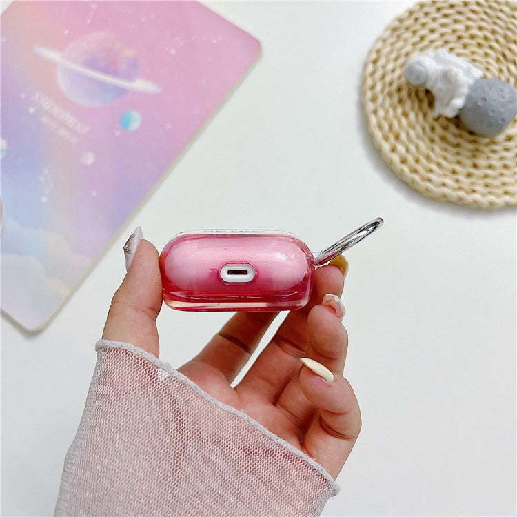 For Apple AirPods 3 Bluetooth Earphone PC Protective Cover Cute Glitter Anti-drop Case - Green