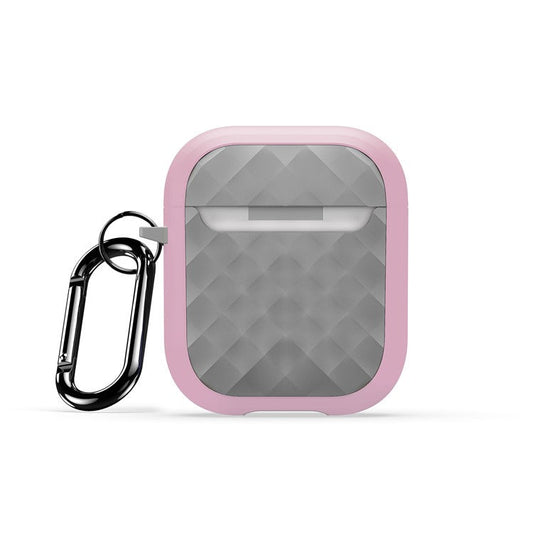 DUX DUCIS PECC Series for Apple AirPods with Charging Case (2016) / (2019) / AirPods with Wireless Charging Case (2019) Earbuds Cover - Pink+Grey