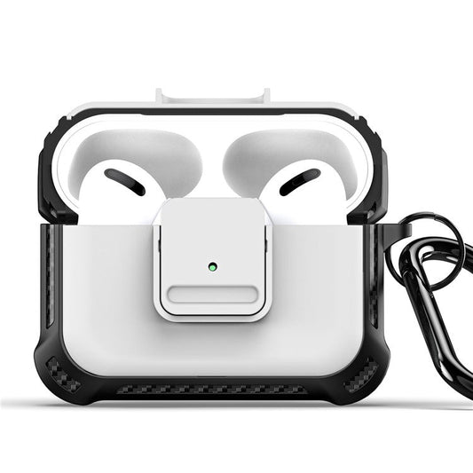 DUX DUCIS PECG Series for Apple AirPods Pro Case Full Body Protection Cover with Keychain - White