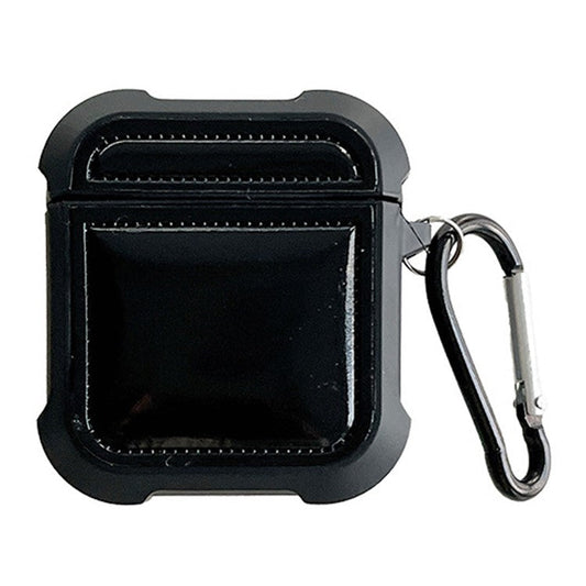 Earphone Sleeve for AirPods with Charging Case (2016) / (2019) / AirPods with Wireless Charging Case (2019) TPU Anti-drop Cover - Black