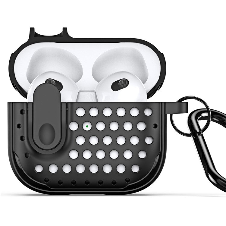 DUX DUCIS PECM Series for Apple AirPods Pro Earbuds Case with Lock Full Protective Shell - Black