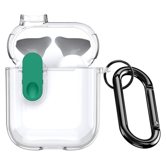 DUX DUCIS PECL Series for Apple AirPods with Charging Case (2016) / (2019) / AirPods with Wireless Charging Case Earphone Cover - Clear Green