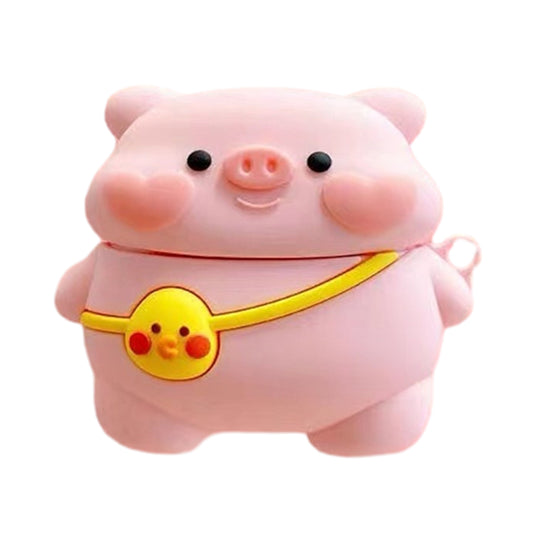No.2 Silicone Sleeve for Xiaomi Redmi AirDots 3 Pro Cute Cartoon Shape Earphone Cover - Pig with Bag